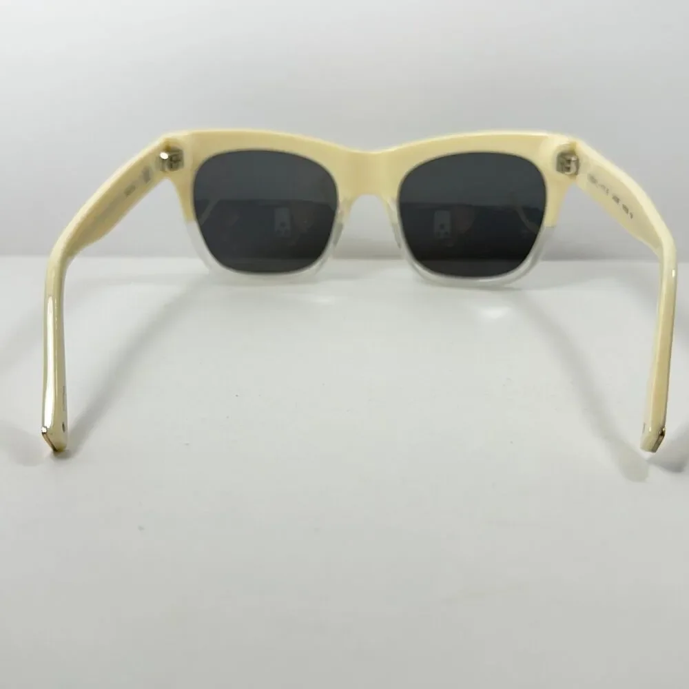 KENDALL + KYLIE Cassie Women's Cream Clear Frames Grey Lens Sunglasses